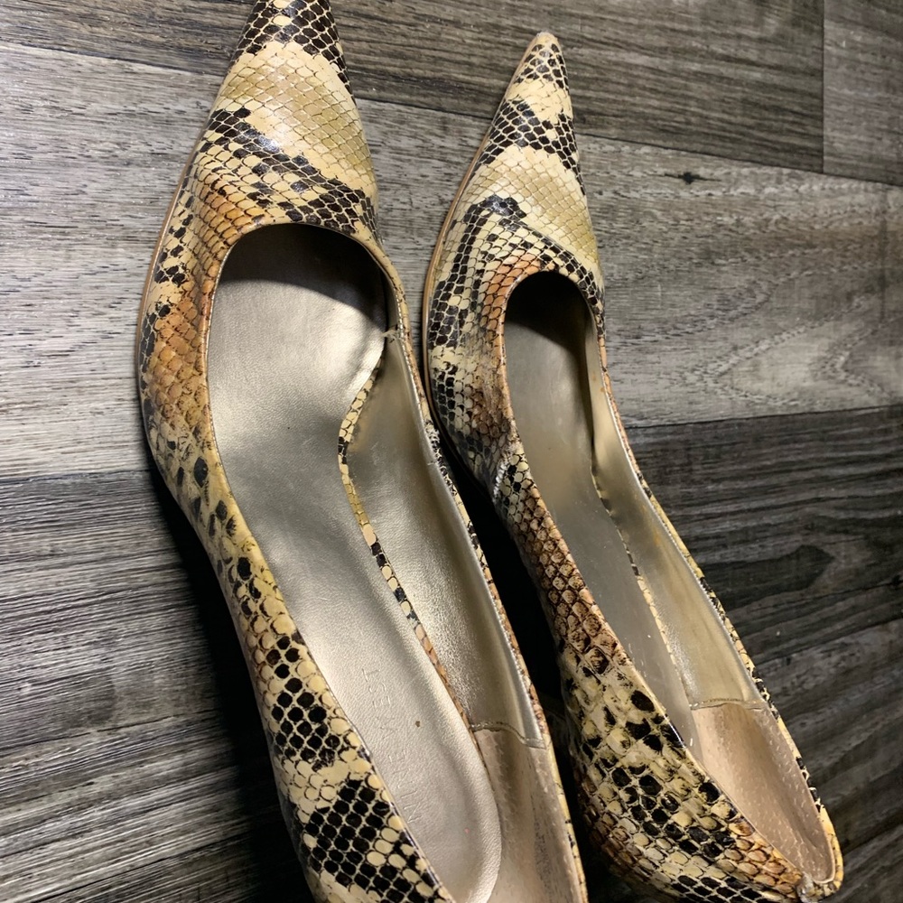 Tan multi python high heels - Picture 6 of 6